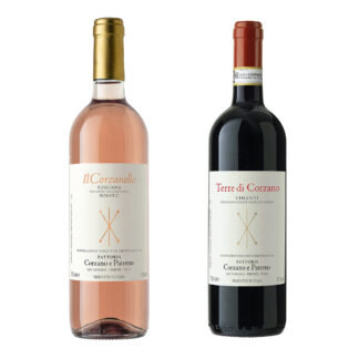 Il Corzanello Rosato 2024-6bt, Terre di Corzano 2023-6bt.